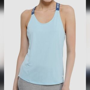 Nike Dri Fit Raceback Women's Light Blue Tank Top Size M